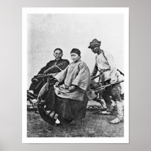 Chinese rickshaw, c.1870 (foto) poster