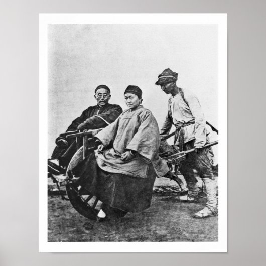 Chinese rickshaw, c.1870 (foto) poster (Voorkant)