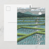 Chinese Rijstveld Briefkaart (Voorkant / Achterkant)
