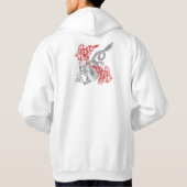 Chinese rode draak hoodie (Achterkant)