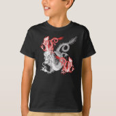 Chinese rode draak K T-shirt (Voorkant)