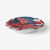 Chinese Rode Draak Nieuwjaar 2024 papier-gesneden  Papieren Kommen (Gebogen)