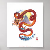 Chinese rode draak poster (Voorkant)