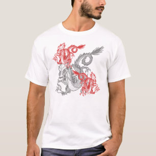 Chinese rode draak t-shirt