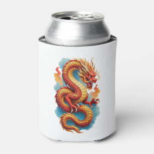 Chinese Rode Draak Vurig Illustratie-67561 Blikjeskoeler