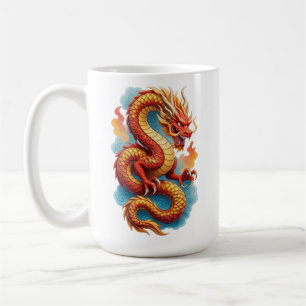 Chinese Rode Draak Vurig Illustratie-67566 Trui Koffiemok