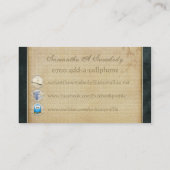 Chinese rode drakenprofielkaarten visitekaartje (Achterkant)