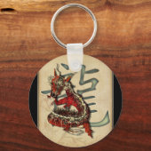 Chinese rode drakenSleutelhanger Sleutelhanger (Voorkant)