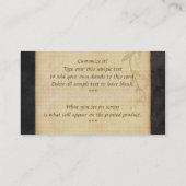 Chinese rode drakenVisitekaartjes Visitekaartje (Achterkant)