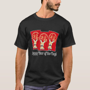Chinese Rode Envelop Gelukkig Corgi Jaar Van De Ho T-shirt