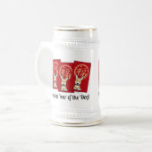 Chinese Rode Envelop Lucky Corgi Jaar van de hond Bierpul (Voorkant links)