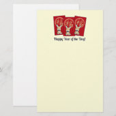 Chinese Rode Envelop Lucky Corgi Jaar van de hond Briefpapier (Voorkant / Achterkant)