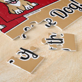 Chinese Rode Envelop Lucky Corgi Jaar van de hond Legpuzzel (Zijkant)