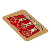 Chinese Rode Envelop Lucky Corgi Jaar van de hond Magneet (Rechterzijde)