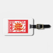 Chinese rode envelop met welvaartssymbool bagagelabel (Voorkant horizontaal)