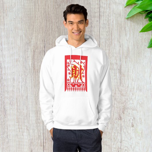Chinese rode envelop met welvaartssymbool hoodie