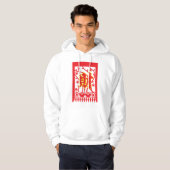 Chinese rode envelop met welvaartssymbool hoodie (Voorkant volledig)