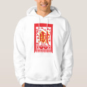 Chinese rode envelop met welvaartssymbool hoodie (Voorkant)