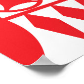 Chinese rode envelop met welvaartssymbool poster (Hoek)