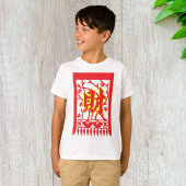 Chinese rode envelop met welvaartssymbool t-shirt
