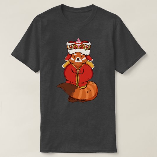 Chinese Rode Panda 1 T-shirt (Design voorkant)