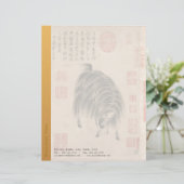 Chinese roomgeit Lunar Year Zodiac LH2 Briefhoofd Sjabloon (Staand voorkant)