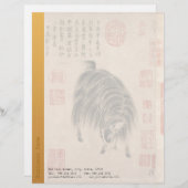 Chinese roomgeit Lunar Year Zodiac LH2 Briefhoofd Sjabloon (Voorkant / Achterkant)