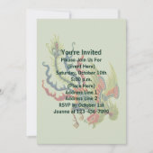 Chinese Rooster Art Design Party Kaart (Voorkant)