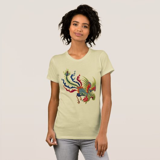 Chinese Rooster Art T-shirt (Voorkant volledig)