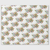 Chinese rooster cadeaupapier (Vlak)