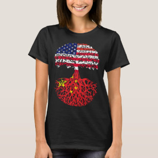 Chinese Roots American China Flag Immigrant Citize T-shirt