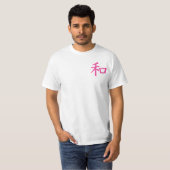 Chinese Roze Vredessymbool T-shirt (Voorkant volledig)