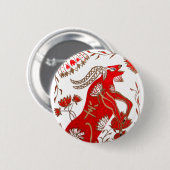 Chinese sapastrologie ronde button 5,7 cm (Voorkant /achterkant)