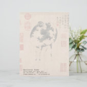 Chinese Schilderij Ram Geit Lunar Jaar Zodiac Lett Custom Briefhoofd (Staand voorkant)
