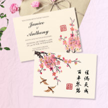 Chinese schilderkunst bloemen vogels bruiloft cita