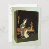 Chinese schrijfdoos briefkaart (Voorkant / Achterkant)