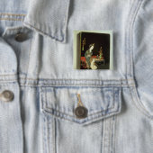 Chinese schrijfdoos vierkante button 5,1 cm (In situ)
