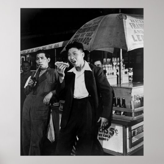 Chinese Seamen Eat Junk Food, 1942 Poster (Voorkant)