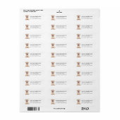 Chinese Shar Pei adreslabels Etiket (Full Sheet)