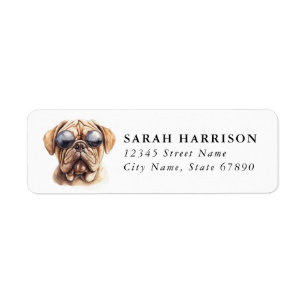 Chinese Shar Pei adreslabels Etiket