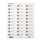 Chinese Shar Pei adreslabels Etiket (Full Sheet)