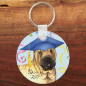 Chinese Shar-Pei Afstuderen Sleutelhanger (Voorkant)