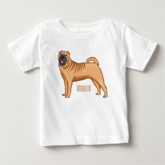 Chinese Shar-Pei cartoon illustratie (Voorkant)