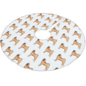 Chinese Shar-Pei cartoon illustratie Kerstboom Rok (Gekanteld)