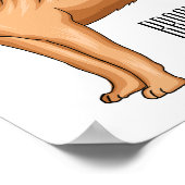 Chinese Shar-Pei cartoon illustratie Poster (Hoek)