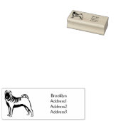 Chinese Shar-Pei cartoon illustratie Rubberstempel (Gestempeld)