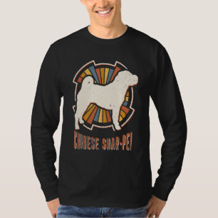 Chinese Shar Pei Classic Retro Dog Love T-shirt