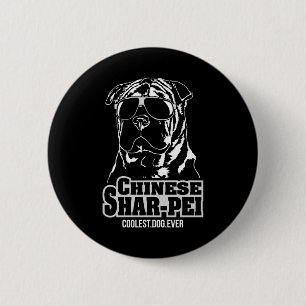 Chinese Shar-Pei coolste hond ooit hond moeder Ronde Button 5,7 Cm
