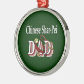 Chinese Shar-Pei DAD Metalen Ornament (Links)