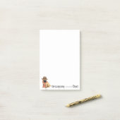 Chinese Shar-Pei Dad Post-it® Notes (Op bureau)